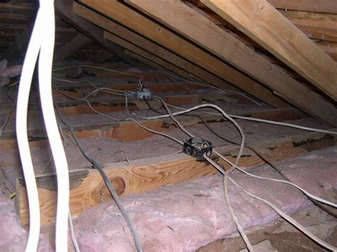 electrical junction box mounted in attic|junction box in attic code.